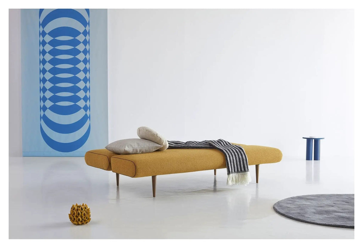 Unfurl Sovesofa, Bouclé/Ochre - Unoliving.com