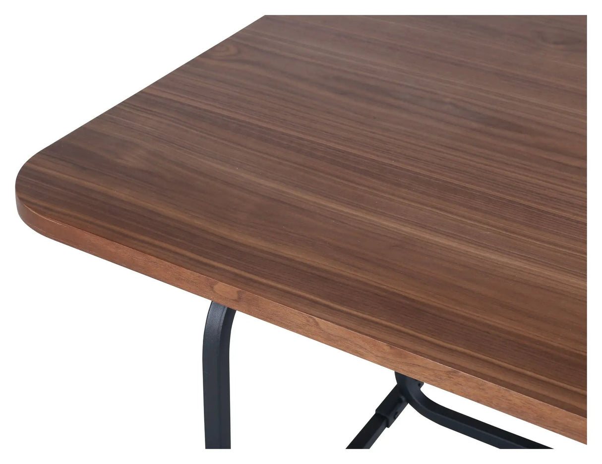 Uno Spisebord, 200x90, Valnød/Sort - Unoliving.com
