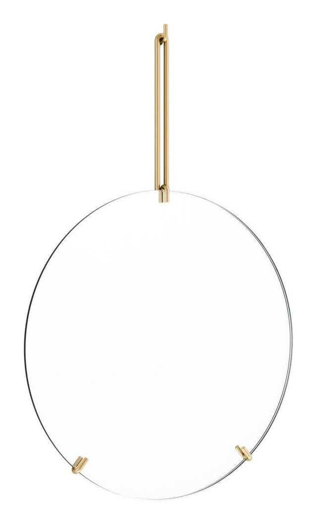 Vægspejl, Ø30, Messing - Unoliving.com