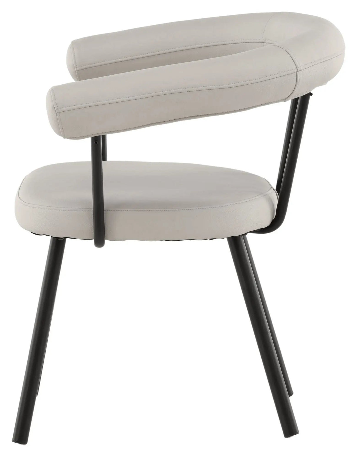 Västerås x Josefin Lustig Spisebordsstol - Offwhite kunstlæder - Unoliving.com