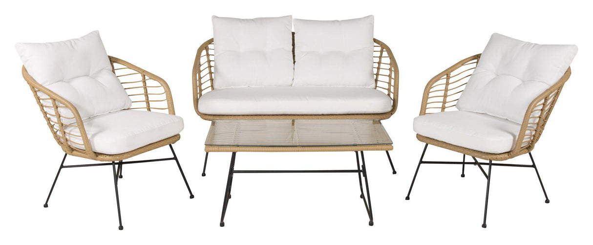 Viga Loungesæt - Natur/Hvid - Unoliving.com
