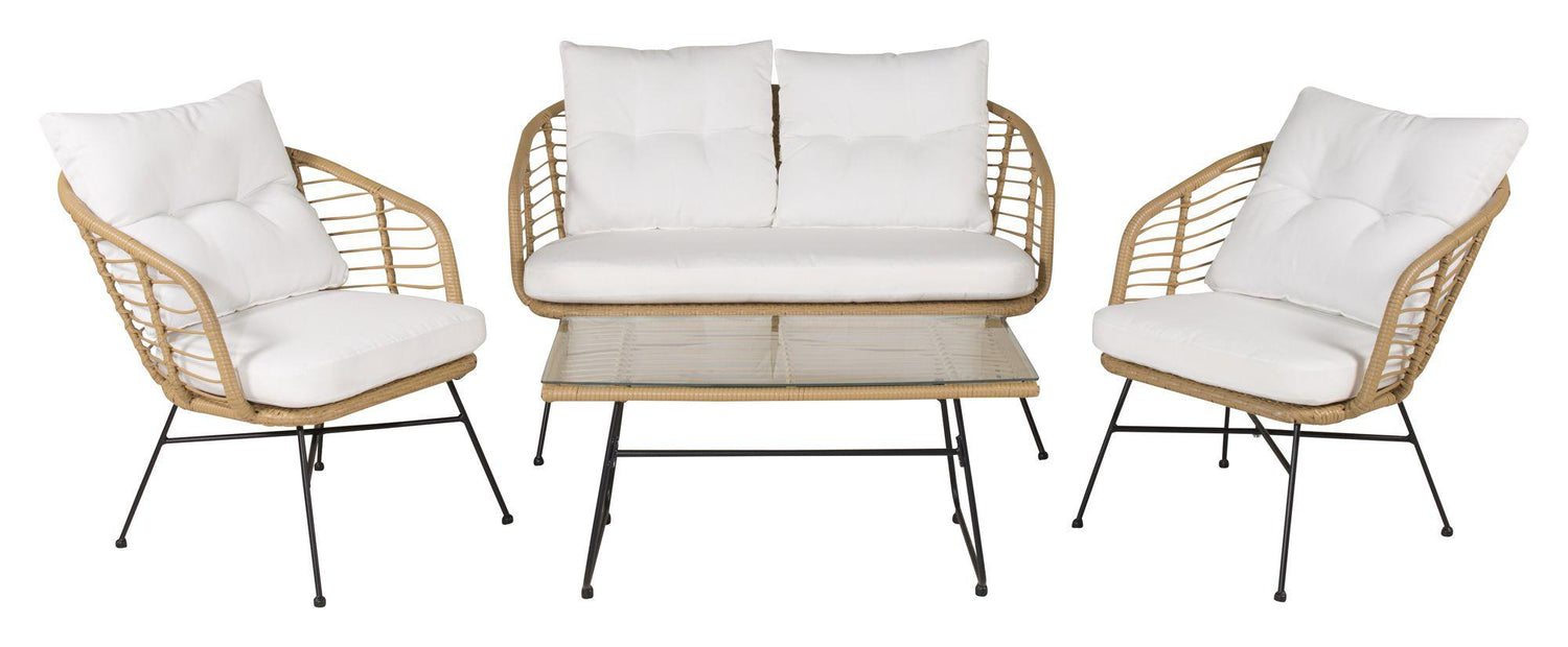 Viga Loungesæt - Natur/Hvid - Unoliving.com