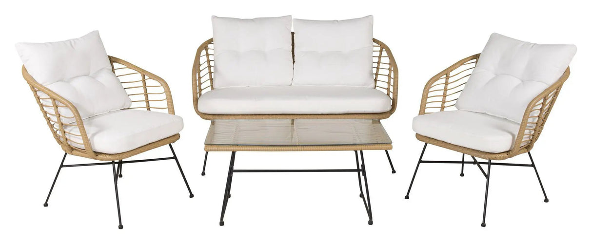 Viga Loungesæt - Natur/Hvid - Unoliving.com