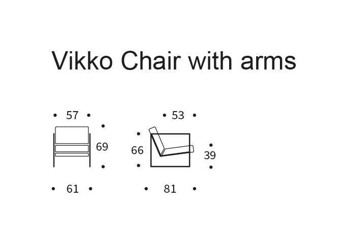 Vikko Loungestol m. armelæn, Natur stof - Unoliving.com