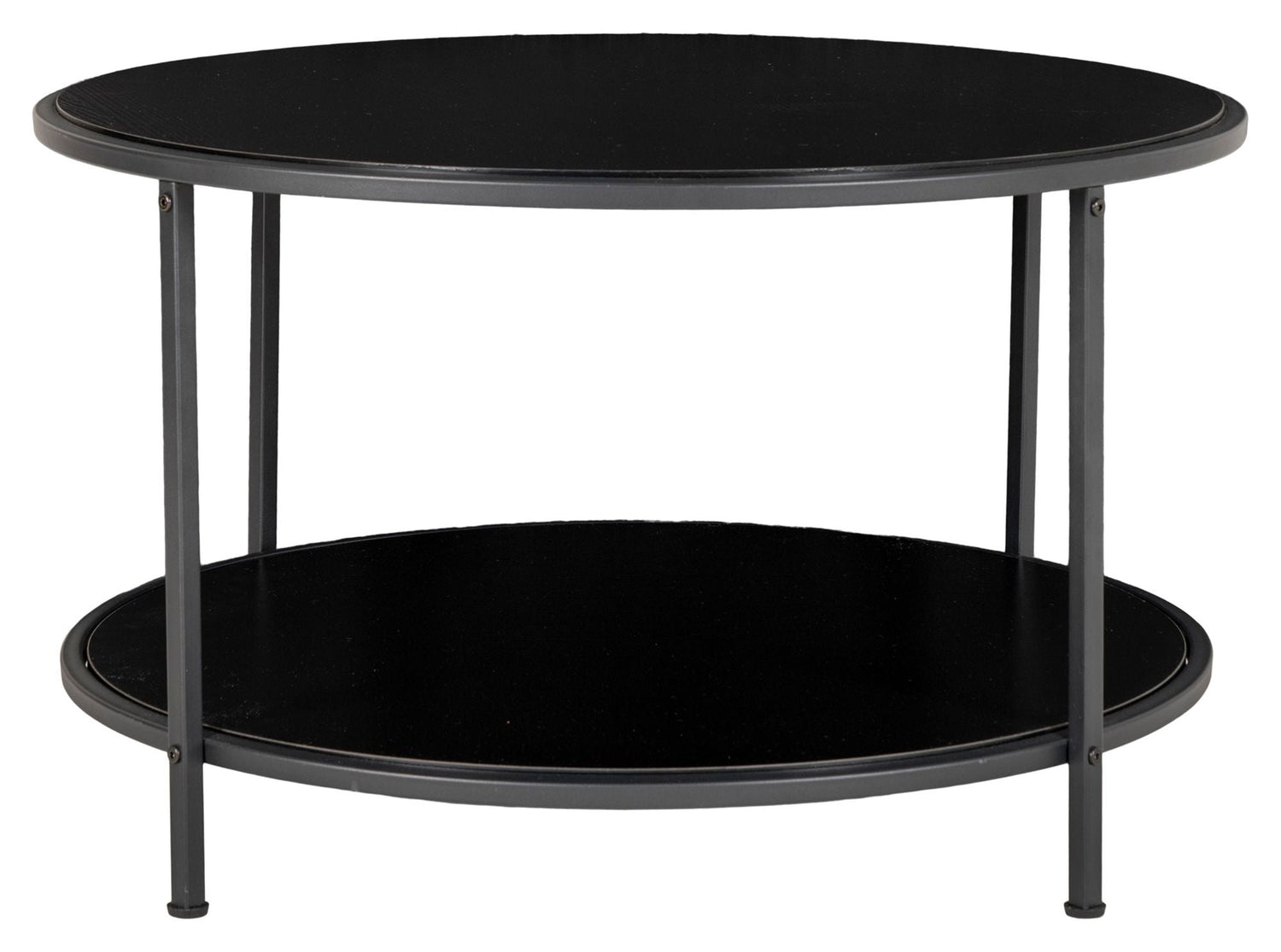 Vita Sofabord Ø80x45, Sort - Unoliving.com