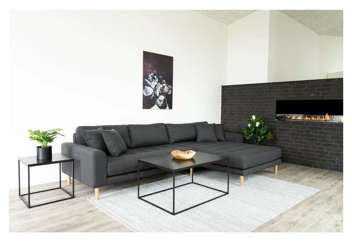 Vita Sofabord i sort, Stål/Melamin, 60x90 - Unoliving.com