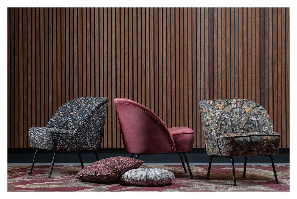 Vogue Loungestol - Chestnut Velour - Unoliving.com