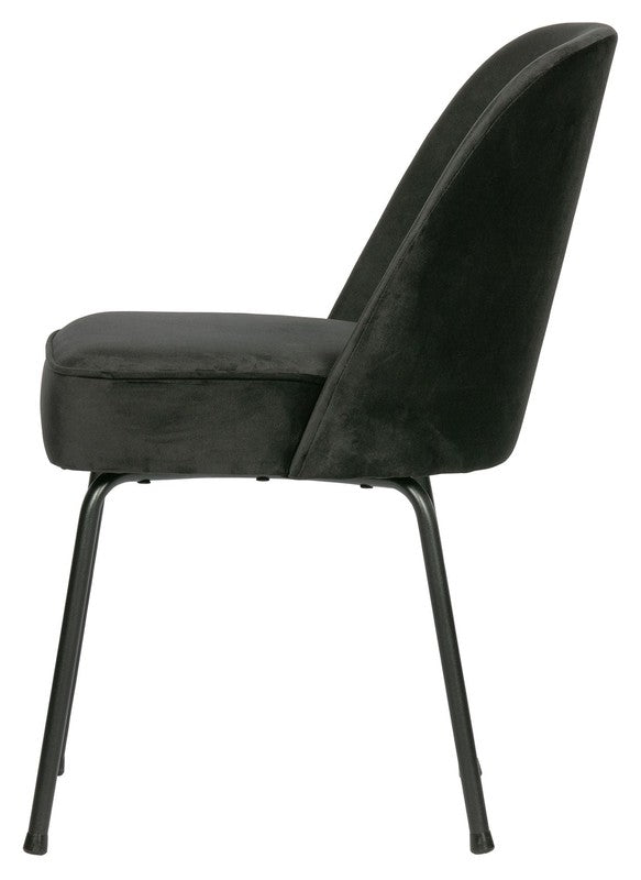 Vogue Spisebordsstol - Sort Velour - Unoliving.com