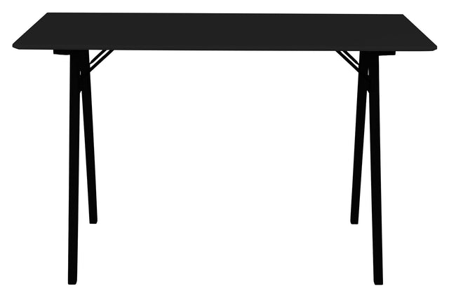 Vojens Skrivebord i MDF og gummitræ, Sort