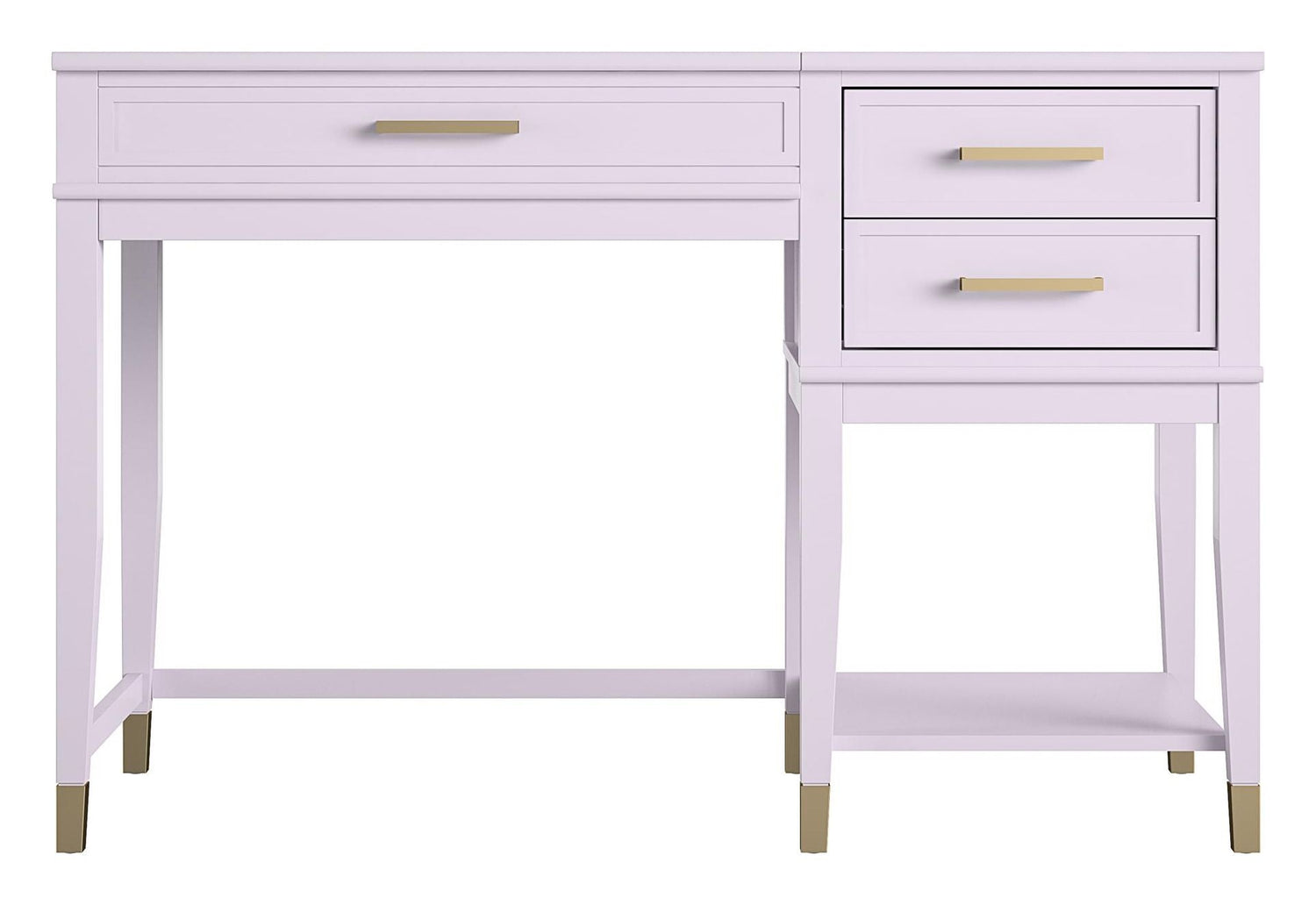 Westerleigh Skrivebord m. hævefunktion, Lavender - Unoliving.com