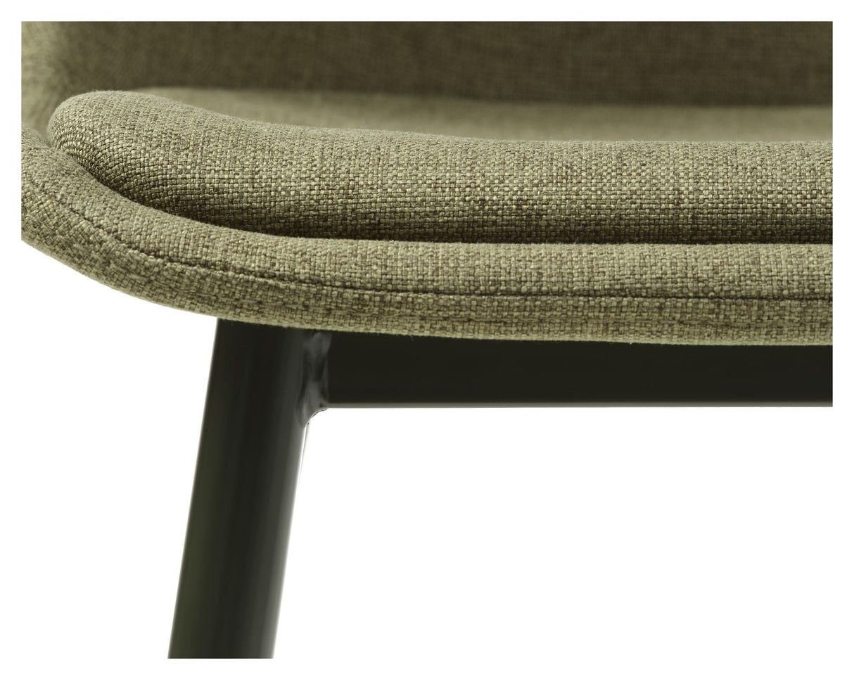 Whistler Spisebordsstol, Olivengrøn stof - Unoliving.com