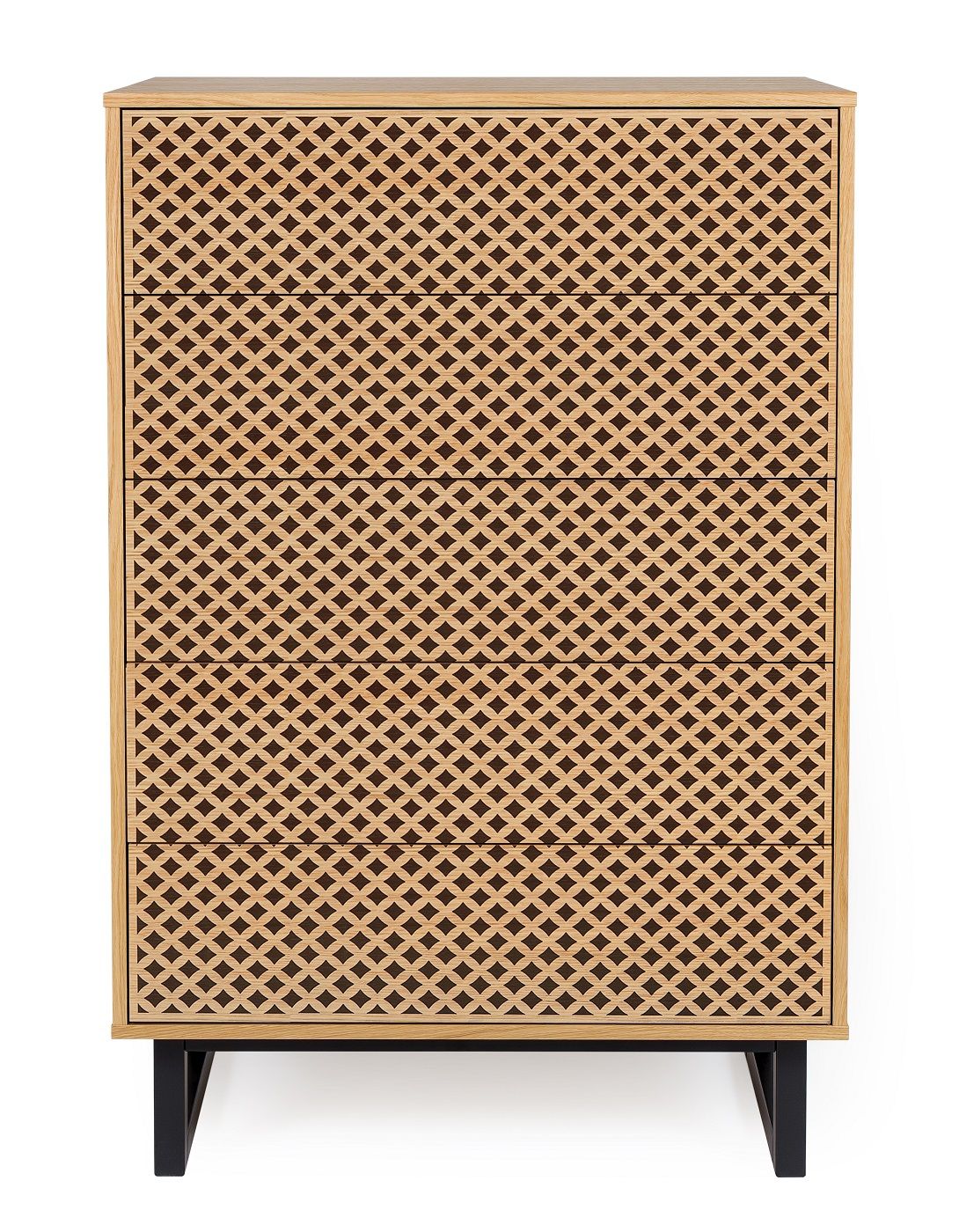Woodman Camden Kommode - Eg/Diamond Print, 80x48 - Unoliving.com