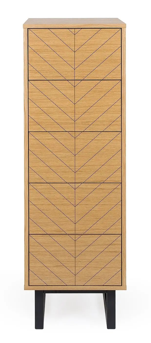 Woodman Camden Kommode - Eg/Herringbone Print - Unoliving.com
