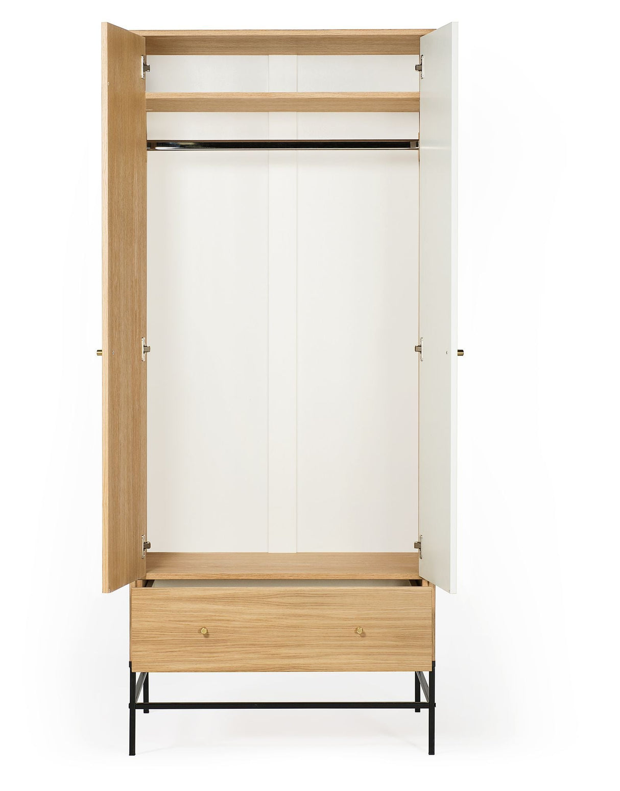 Woodman Flora Garderobeskab m. 2 låger - Lystræ - Unoliving.com