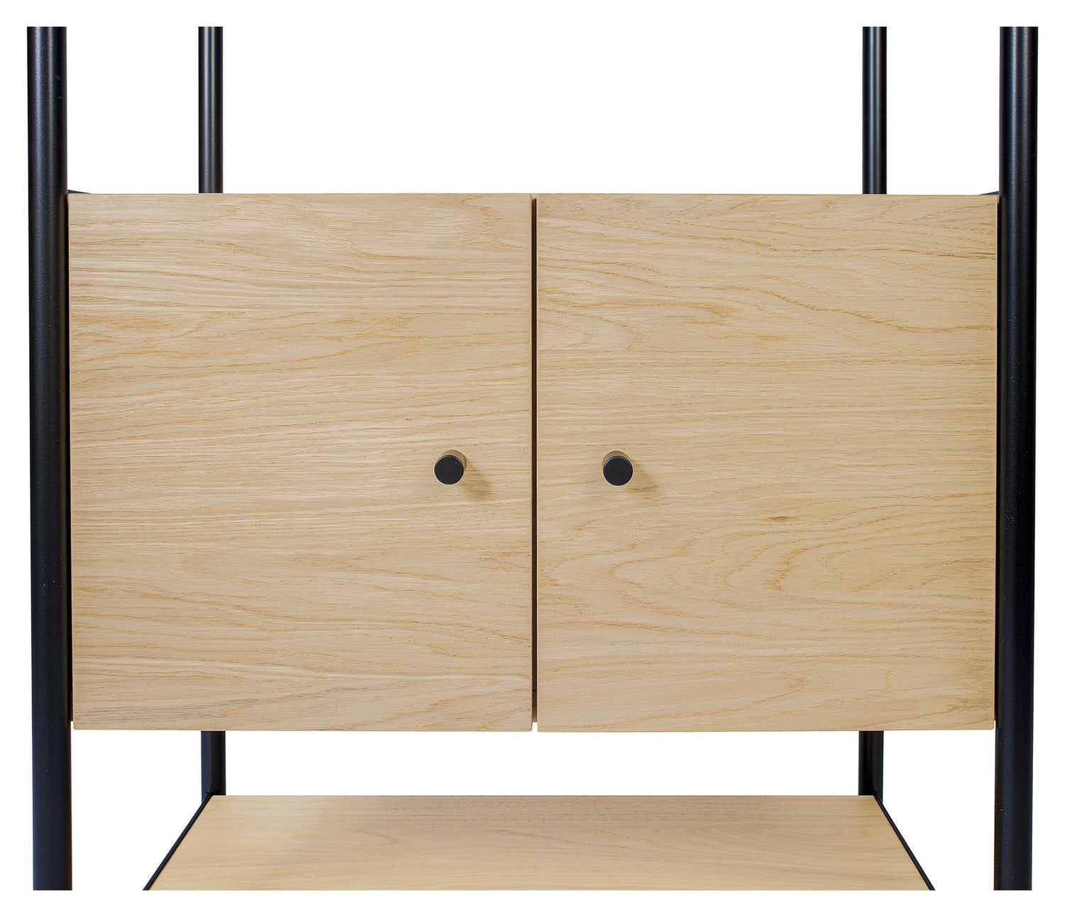 Woodman Jugend Reol m. skab - Natur/Sort - Unoliving.com