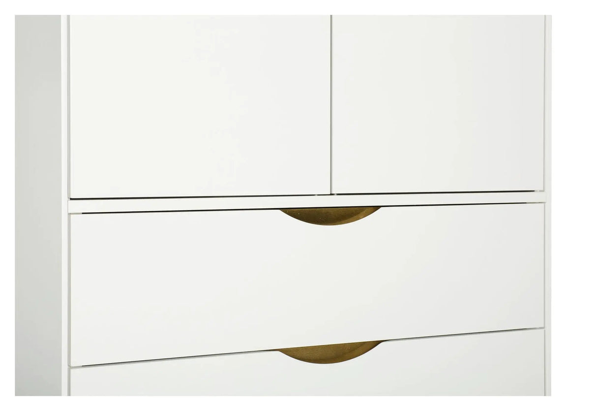 Woodman Kobe Garderobeskab m. 2 låger - Hvid - Unoliving.com