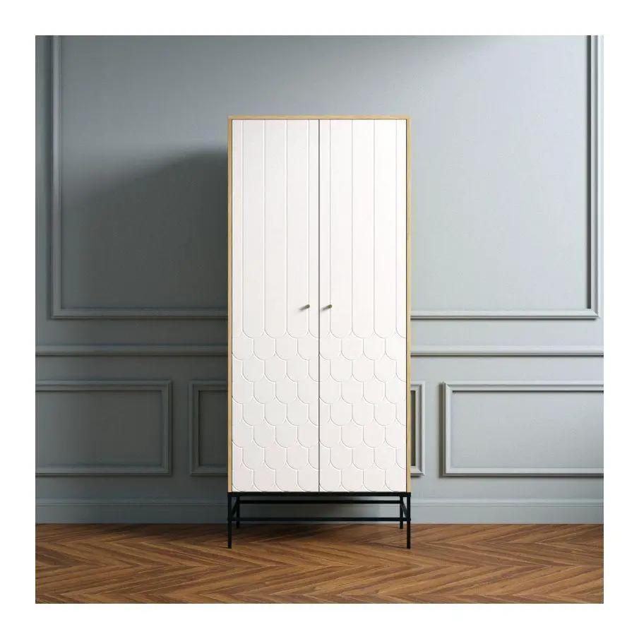 Woodman Lia Garderobeskab m. 2 låger - Hvid - Unoliving.com
