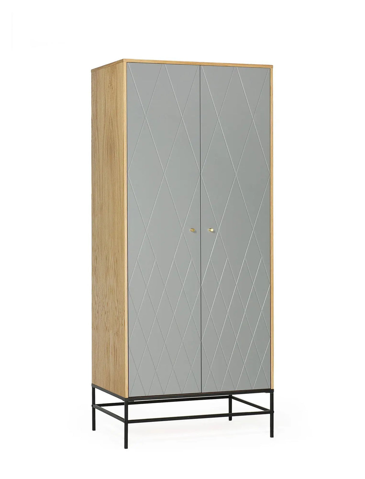 Woodman Mia Garderobeskab m. 2 låger - Grå - Unoliving.com