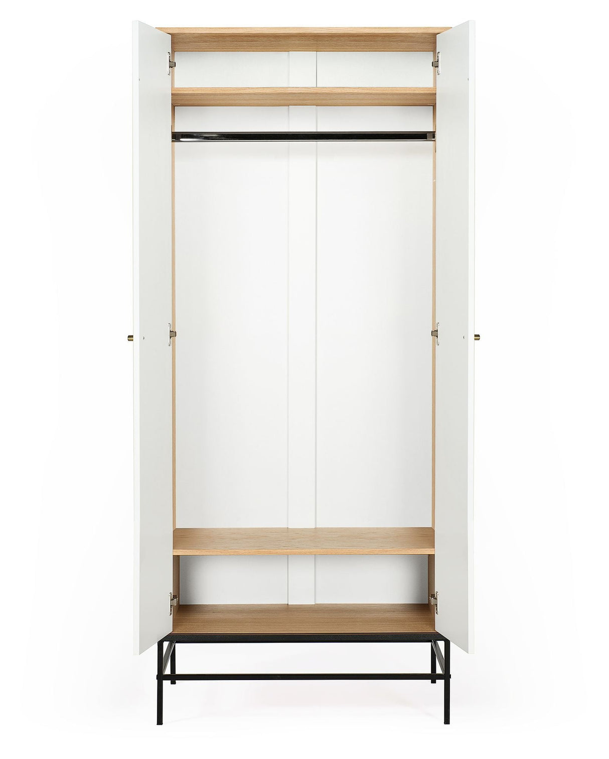 Woodman Mia Garderobeskab m. 2 låger - Hvid - Unoliving.com