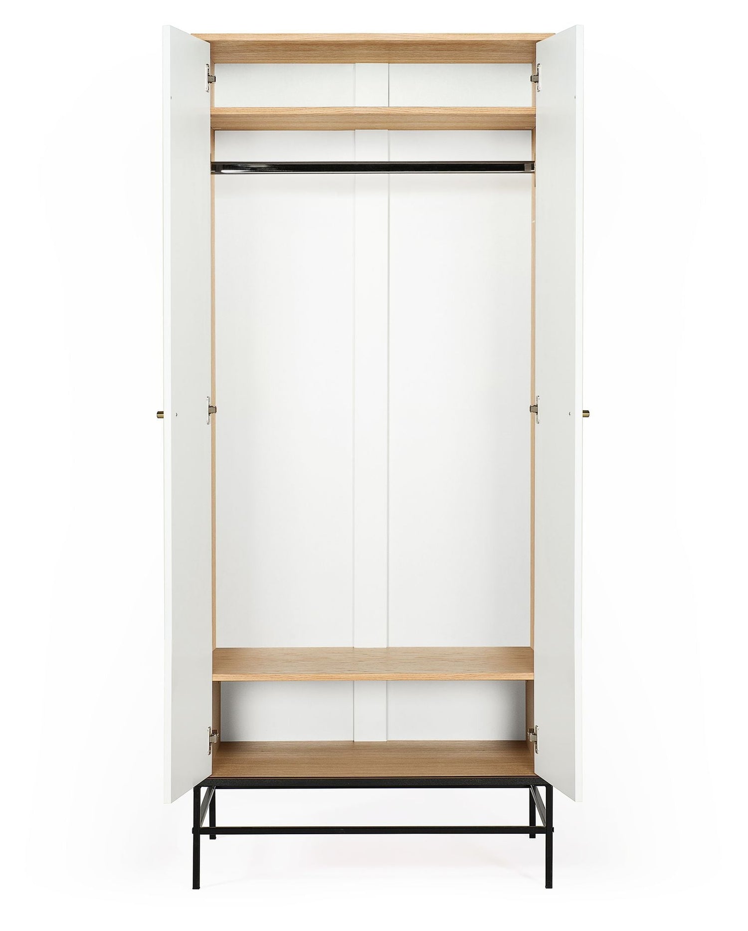 Woodman Mia Garderobeskab m. 2 låger - Hvid - Unoliving.com