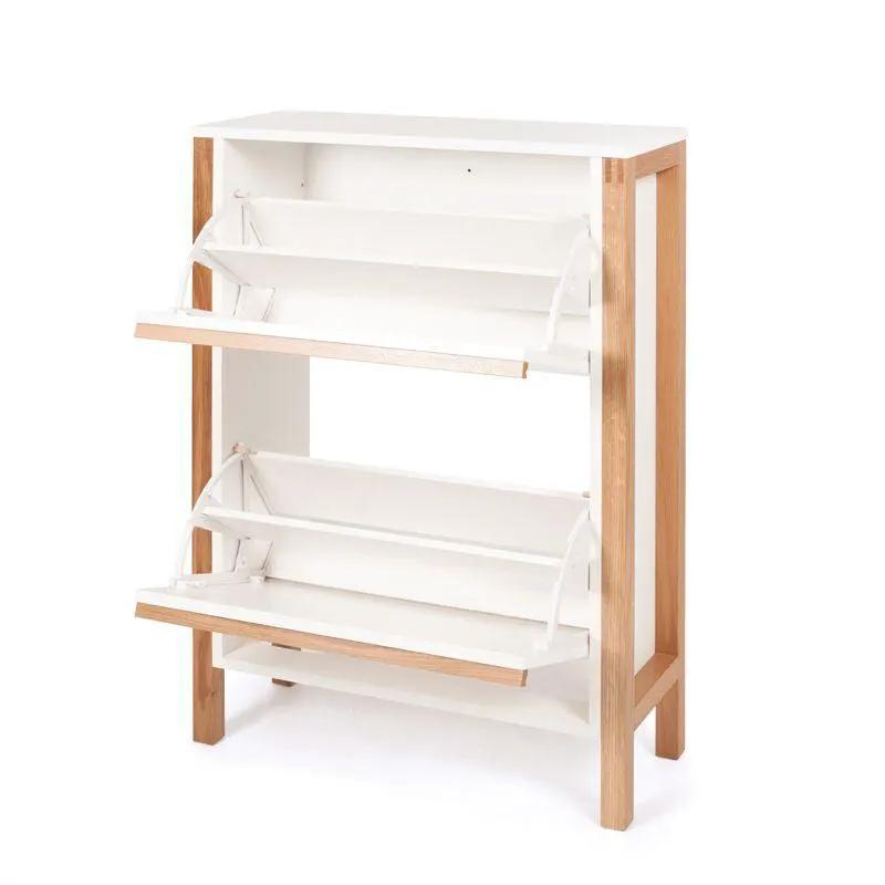 Woodman - Northgate Skoskab - Hvid m. 2 låger - Unoliving.com