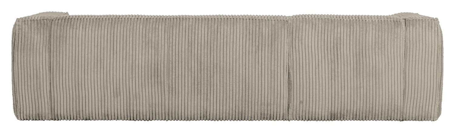 Woood Bean 3-pers. Sofa m. venstrevendt Chaiselong, Natur fløjl - Unoliving.com
