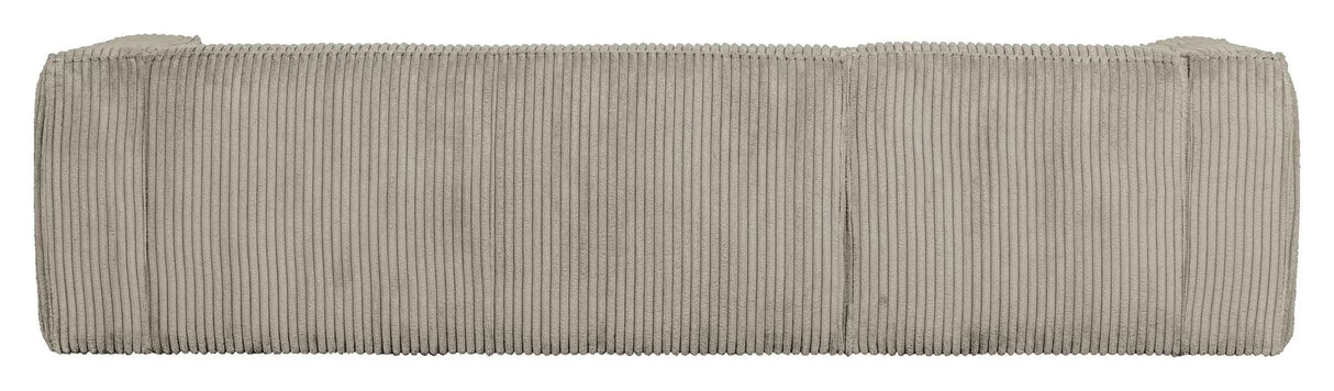 Woood Bean 3-pers. Sofa m. venstrevendt Chaiselong, Natur fløjl - Unoliving.com