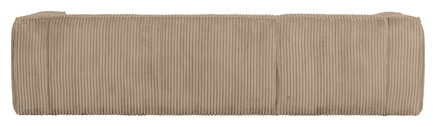 Woood Bean 3-pers. Sofa m. venstrevendt Chaiselong, Travertin Fløjl - Unoliving.com