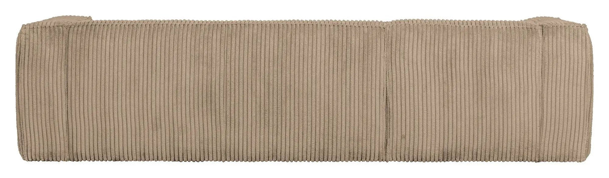 Woood Bean 3-pers. Sofa m. venstrevendt Chaiselong, Travertin Fløjl - Unoliving.com