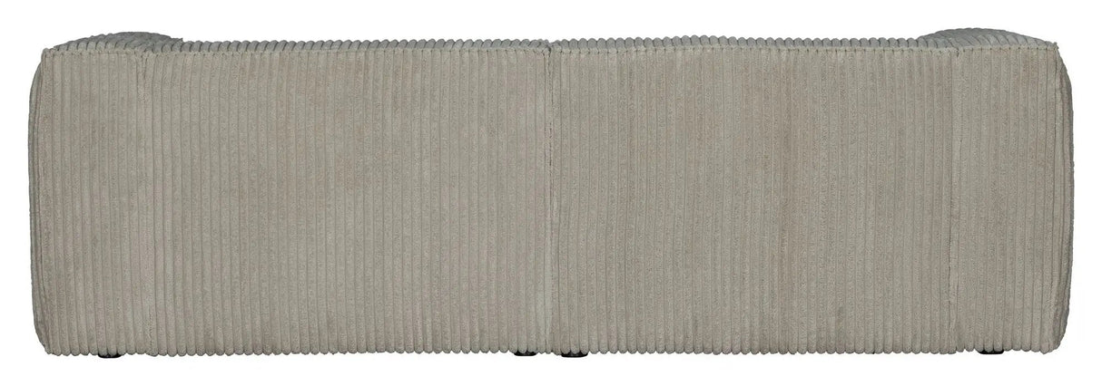 Woood Bean 3,5-pers. Sofa i bred fløjl, Natur - Unoliving.com