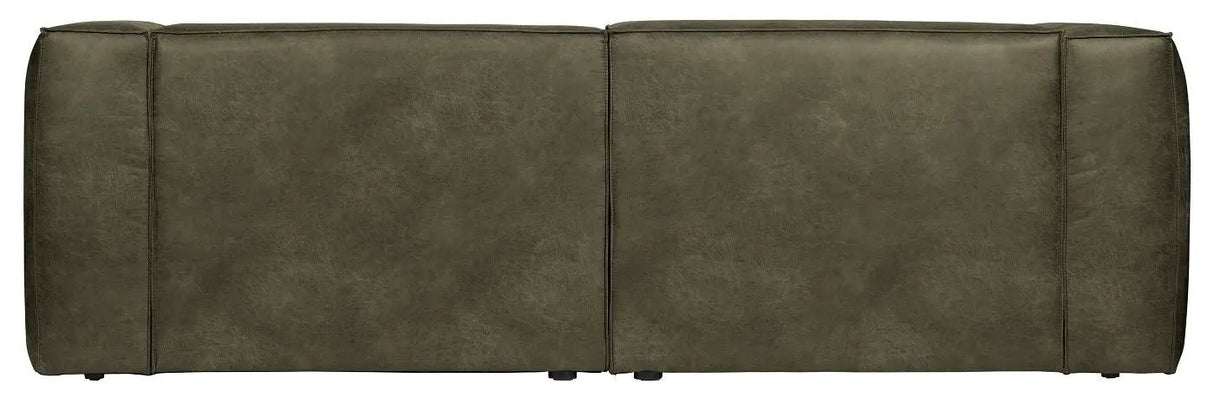 Woood Bean 3,5-pers. Sofa i øko-læder, Armygrøn - Unoliving.com