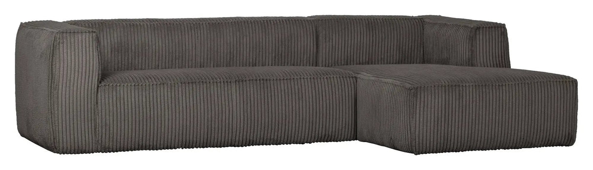 Woood Bean Sofa m. højrevendt Chaiselong, Terrazzo Fløjl - Unoliving.com