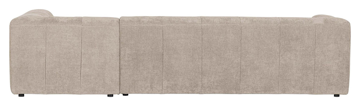 Woood Grid Sofa m. højrevendt chaiselong, Sand - Unoliving.com