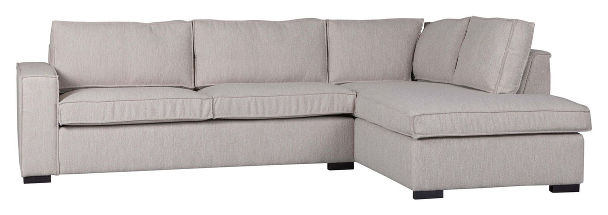 Woood Hajo Sofa m. højrevendt chaiselong, Natur Bouclé - Unoliving.com