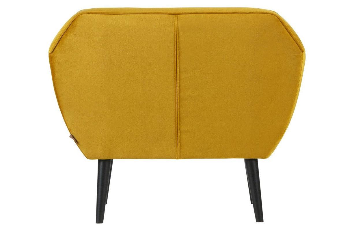 WOOOD - Rocco Lænestol m/velour - Okker - Unoliving.com
