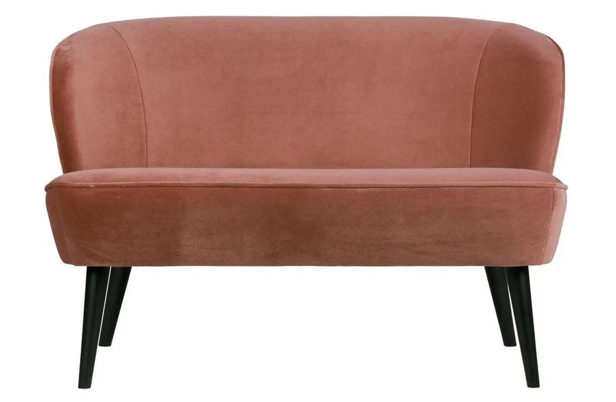 WOOOD - Sara Loungesofa m/velour - Old Pink - Unoliving.com