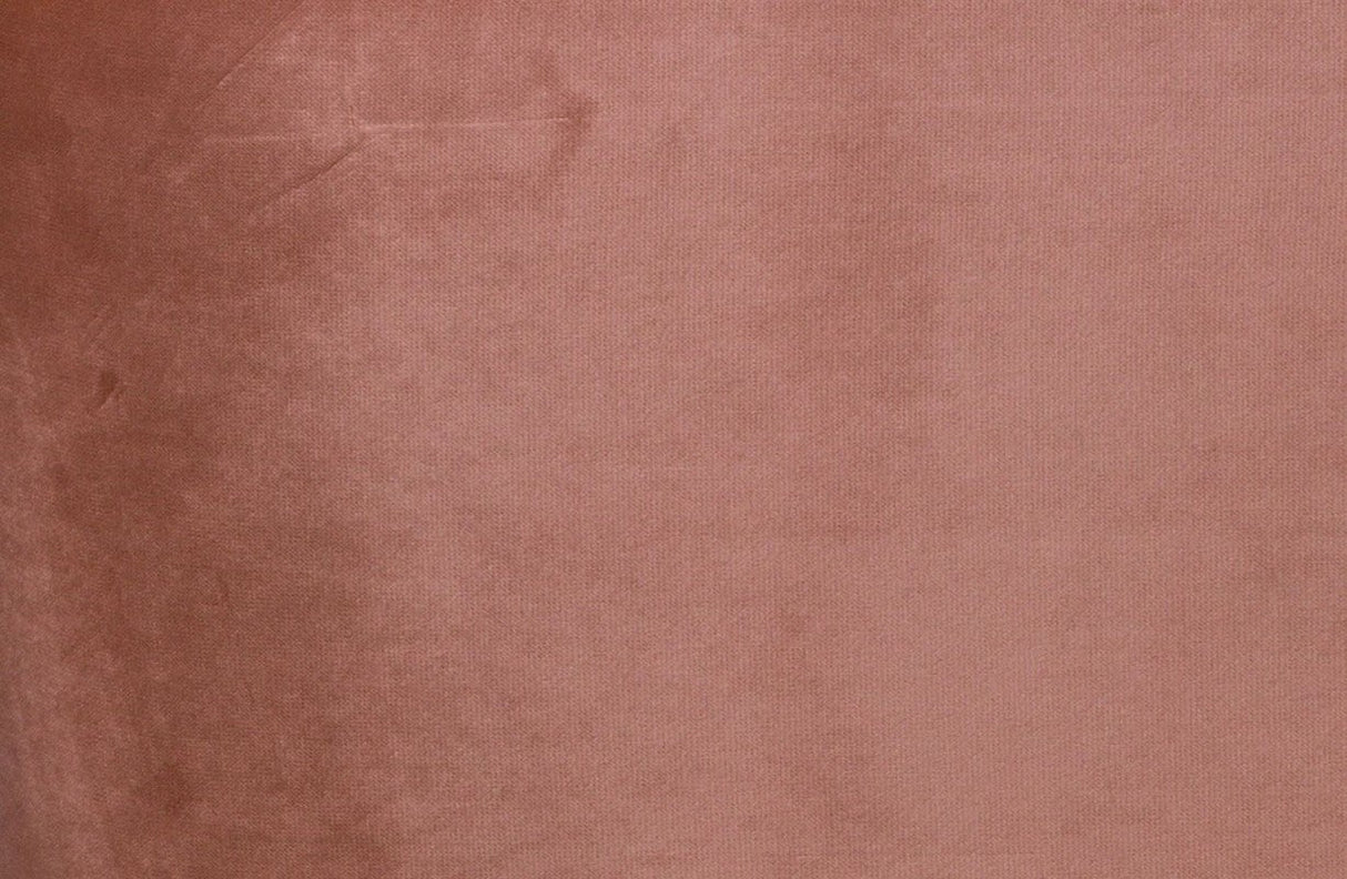WOOOD - Sara Puf Ø46xH46 - Velour Old Pink - Unoliving.com