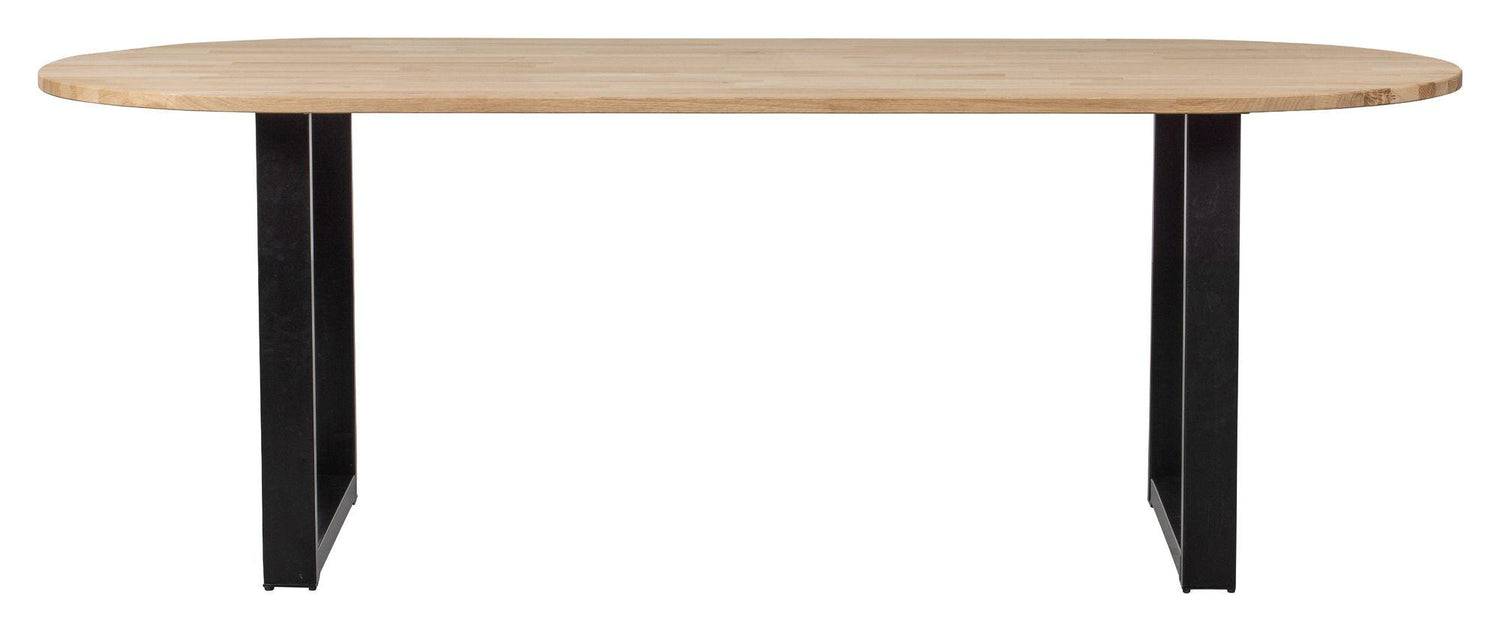 Woood Tablo Ovalt Spisebord - Eg/U-ben, 220x90 - Unoliving.com