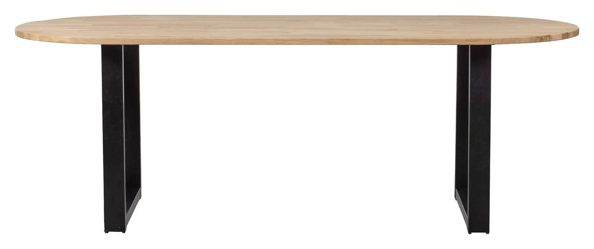 Woood Tablo Ovalt Spisebord - Eg/U-ben, 220x90 - Unoliving.com