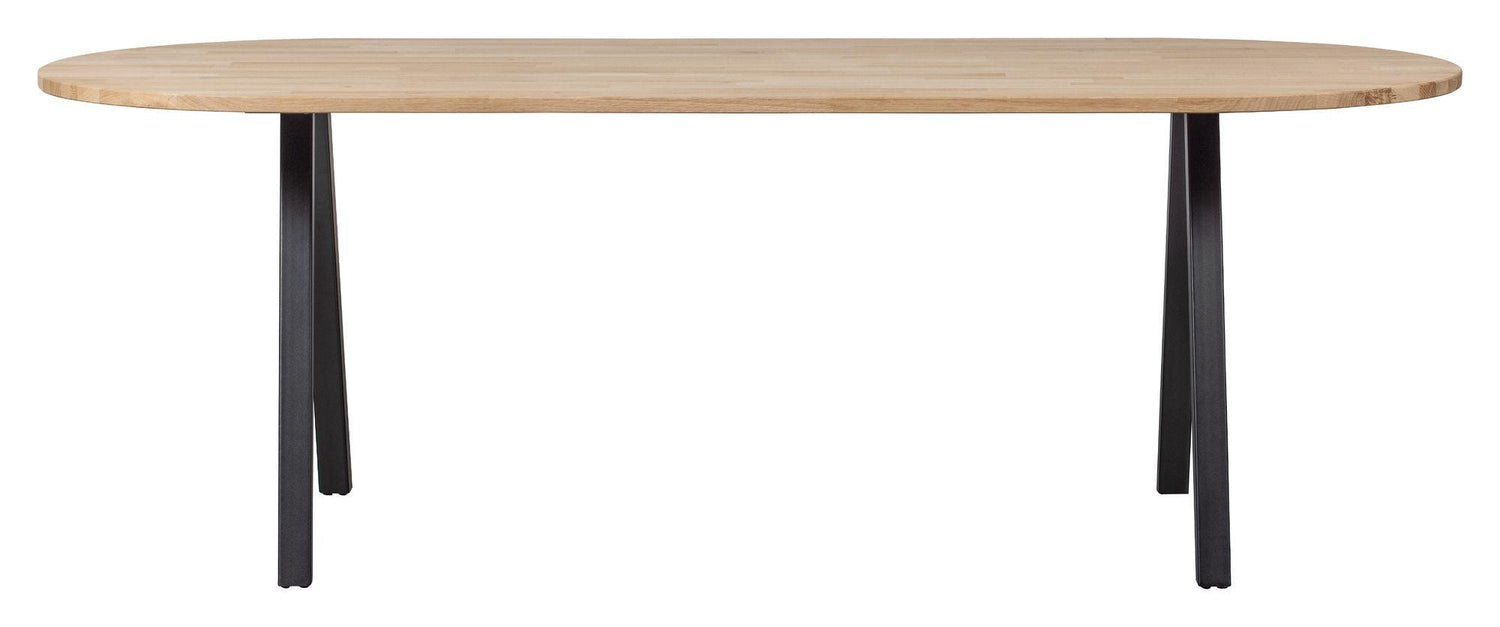 Woood Tablo Ovalt Spisebord - Eg/V-ben, 220x90 - Unoliving.com