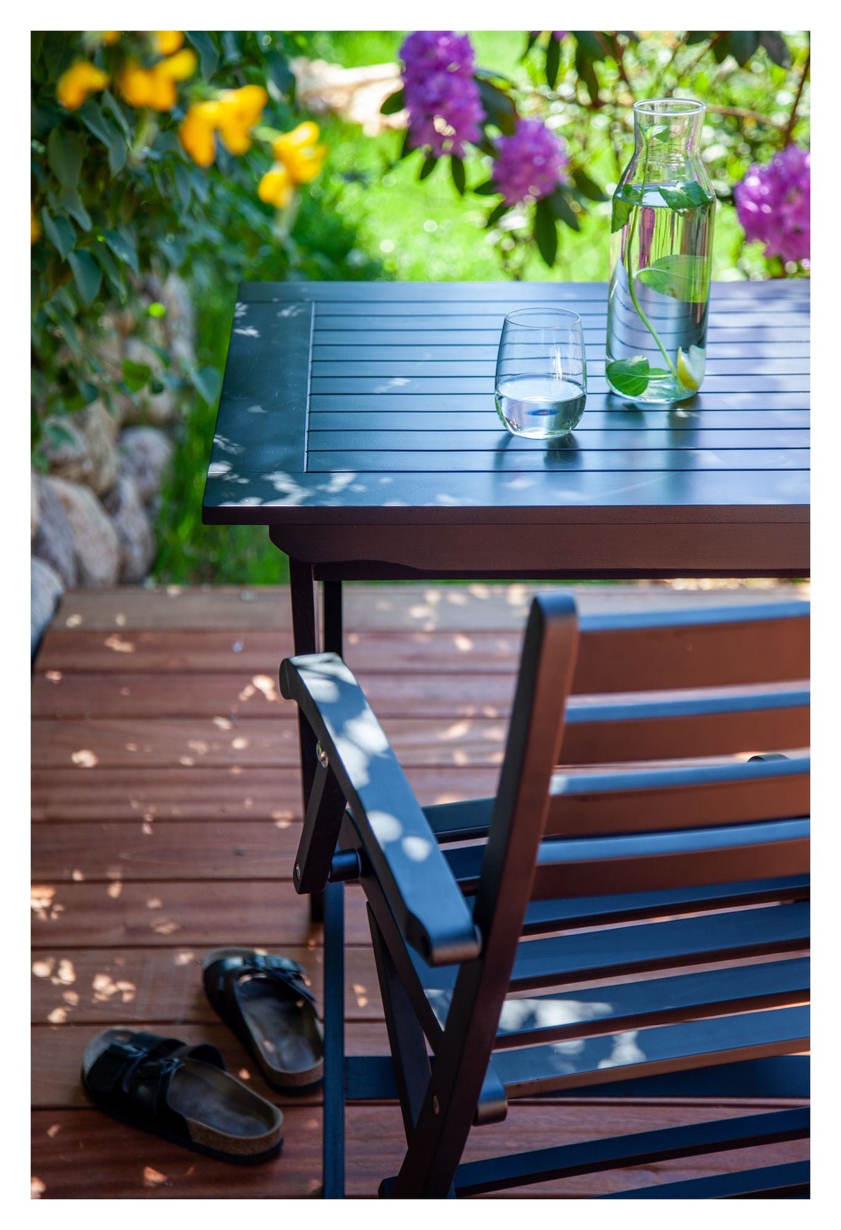 York Foldebord, 70x70, Matsort - Unoliving.com