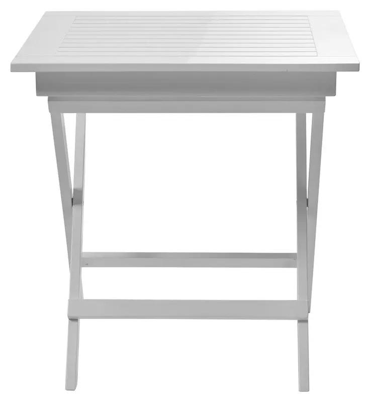 York Havebord, Hvidmalet Mahogni, 70x70 - Unoliving.com
