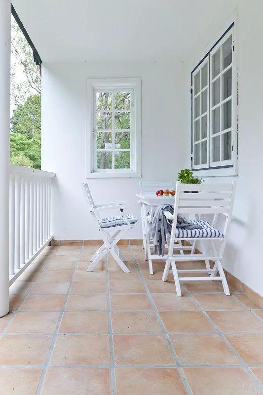 York Havestol, Hvidmalet mahogni - Unoliving.com