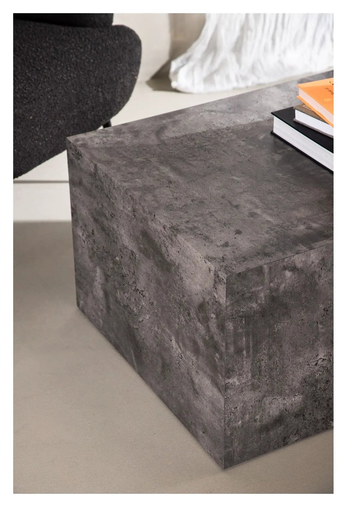 York Sofabord 60x80 - Grå marmor look