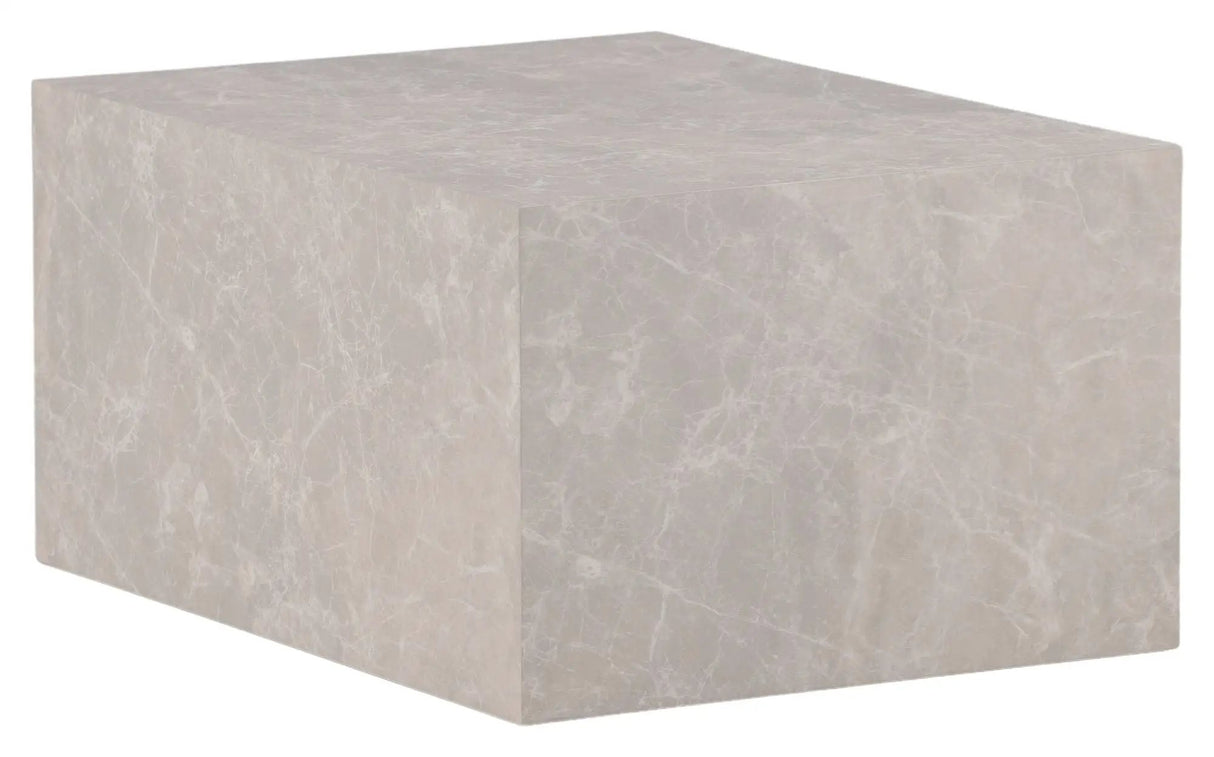 York Sofabord 80x60 - Beige/marmor look