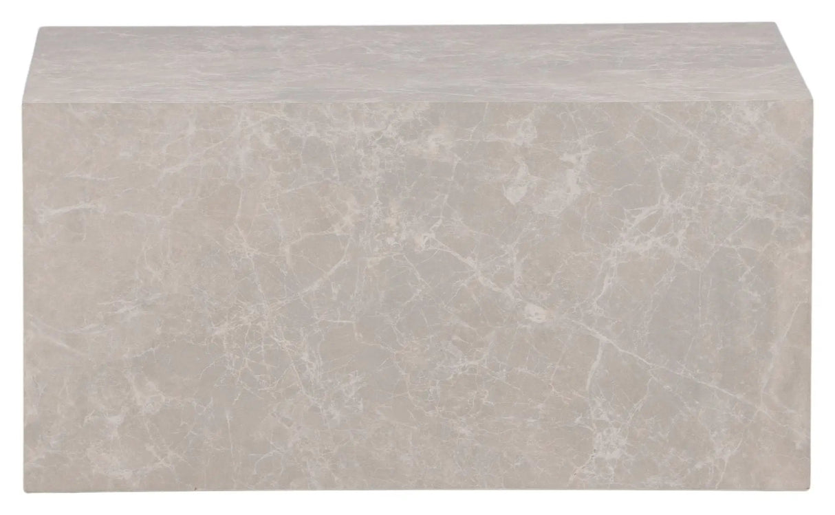 York Sofabord 80x60 - Beige/marmor look