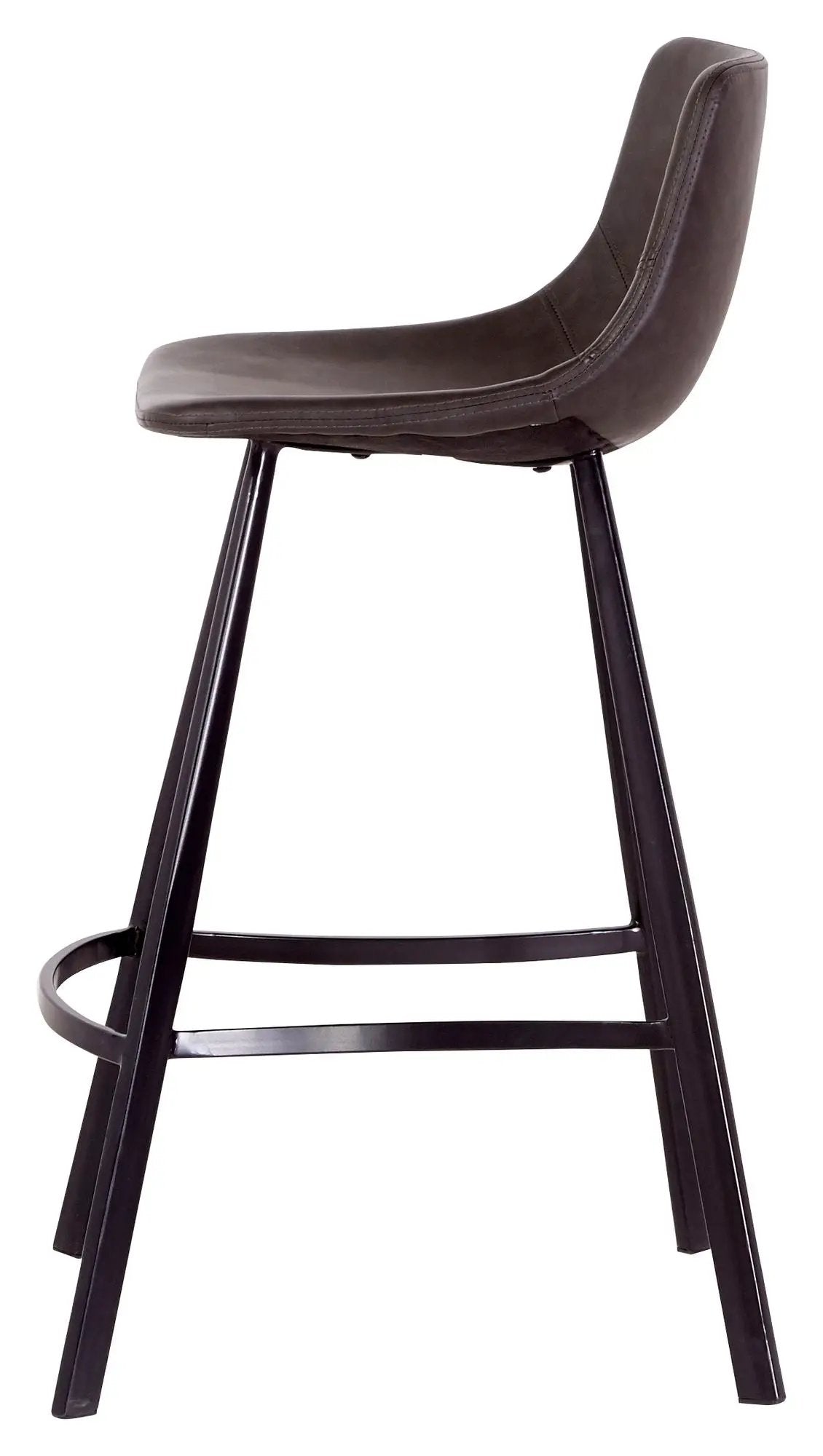 Yukon barstol - Mørkegrå PU, SH: 68cm