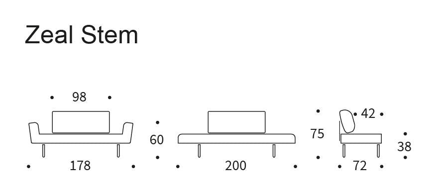 Zeal Stem Daybed, Nist/Blue - Unoliving.com