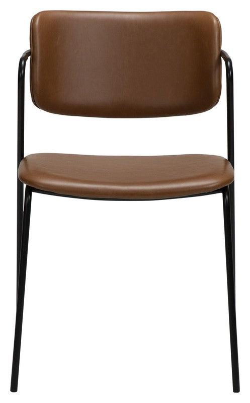 Zed Spisebordsstol, Vintage Lysebrunt PU - Unoliving.com