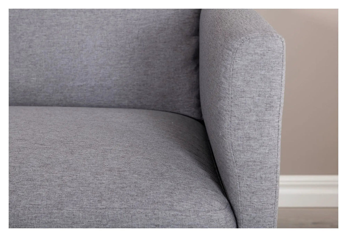 Zoom 2-pers. sofa, Grå Stof